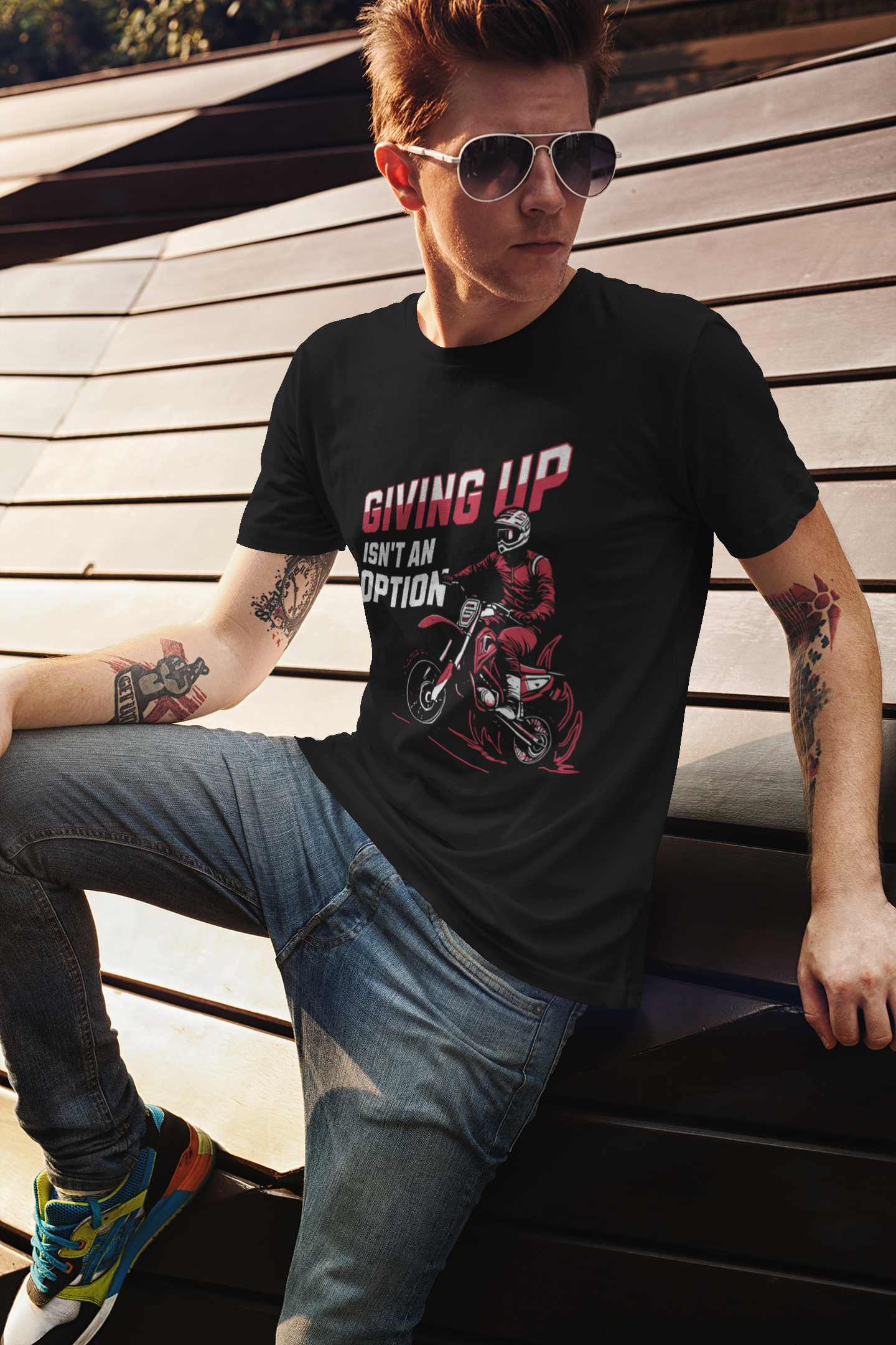 Giving Up Isn't An Option | Teens Young Adults Graphic T-shirt